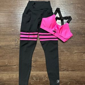 Bombshell Sportswear neon pink set